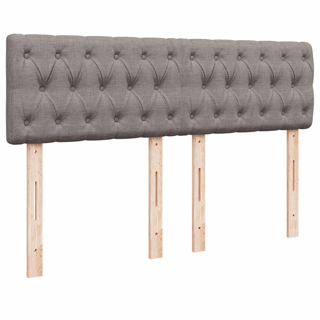 Bed poef met matras en LED's 140x190 cm stof taupe is nu te koop bij PeponiXL, paradijselijk wonen!