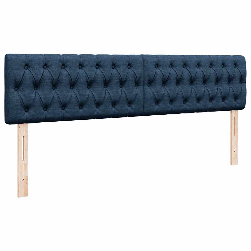 Bed poef met matras en LED's 180x200 cm stof blauw is nu te koop bij PeponiXL, paradijselijk wonen!