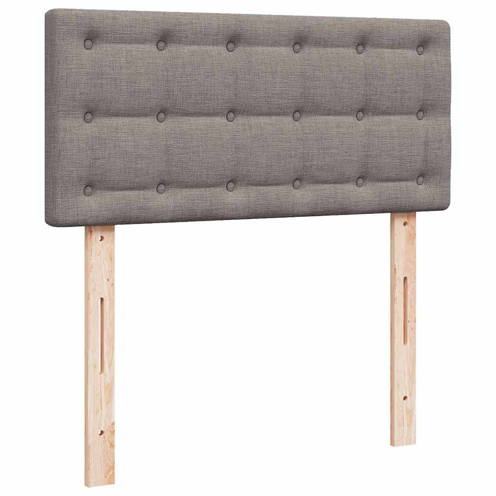 Ottoman bed met matras en LED's 90x190cm stof taupe is nu te koop bij PeponiXL, paradijselijk wonen!