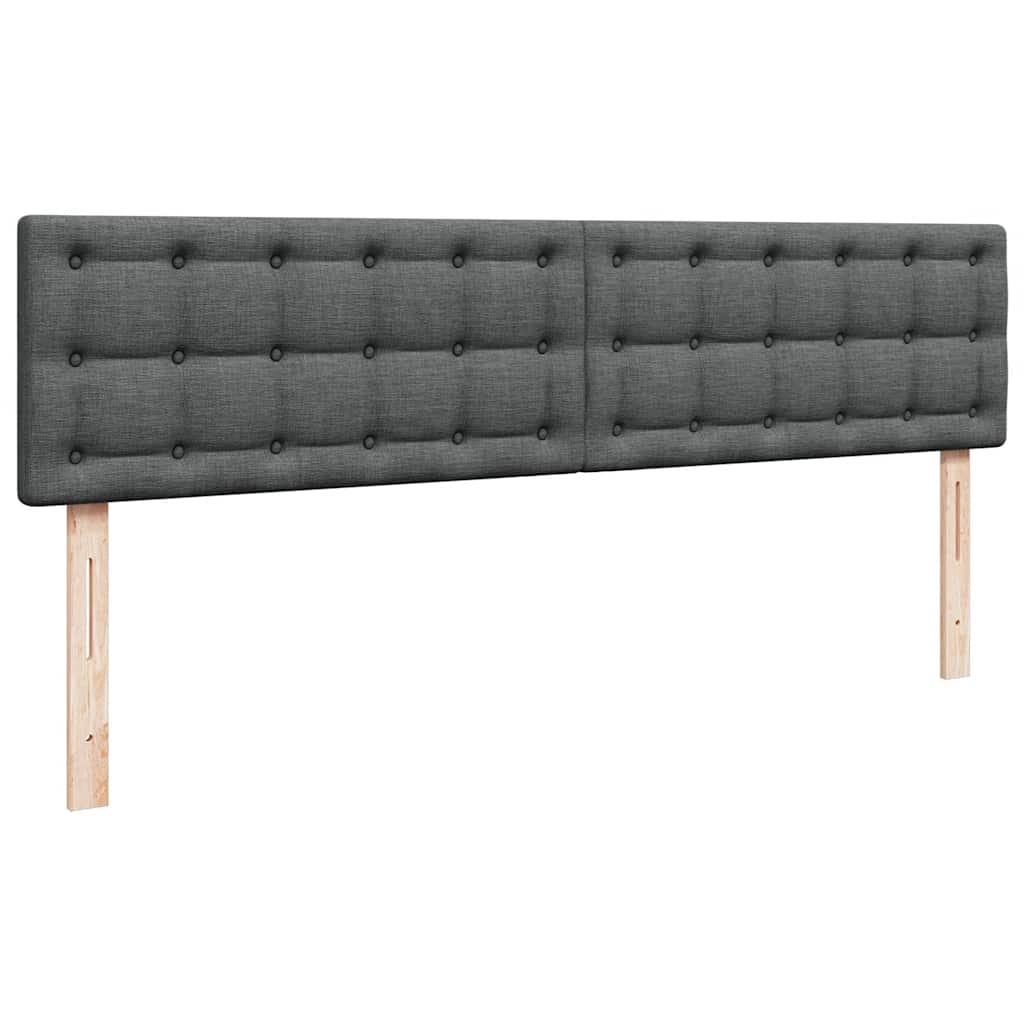 Ottoman bed met matras en LED's 160x200cm stof donkergrijs is nu te koop bij PeponiXL, paradijselijk wonen!