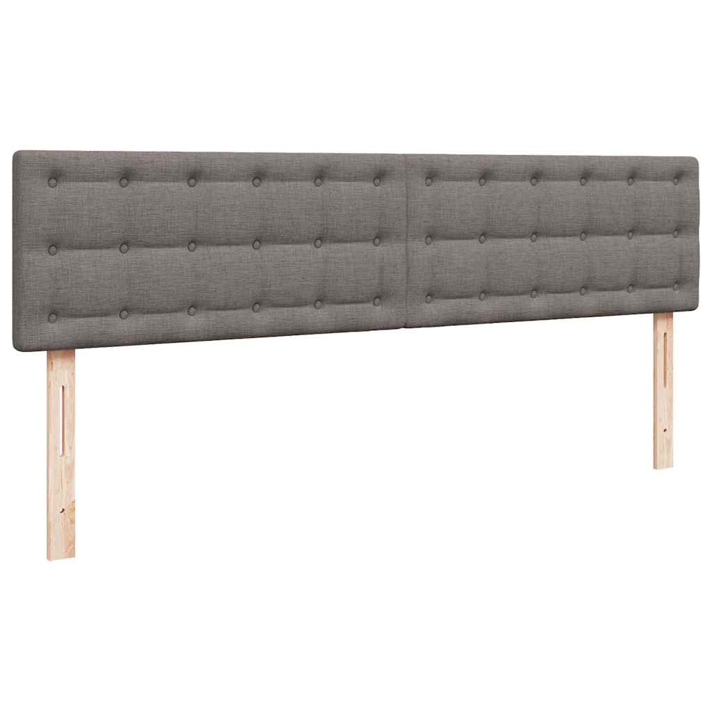 Ottoman bed met matras en LED's 160x200cm stof taupe is nu te koop bij PeponiXL, paradijselijk wonen!