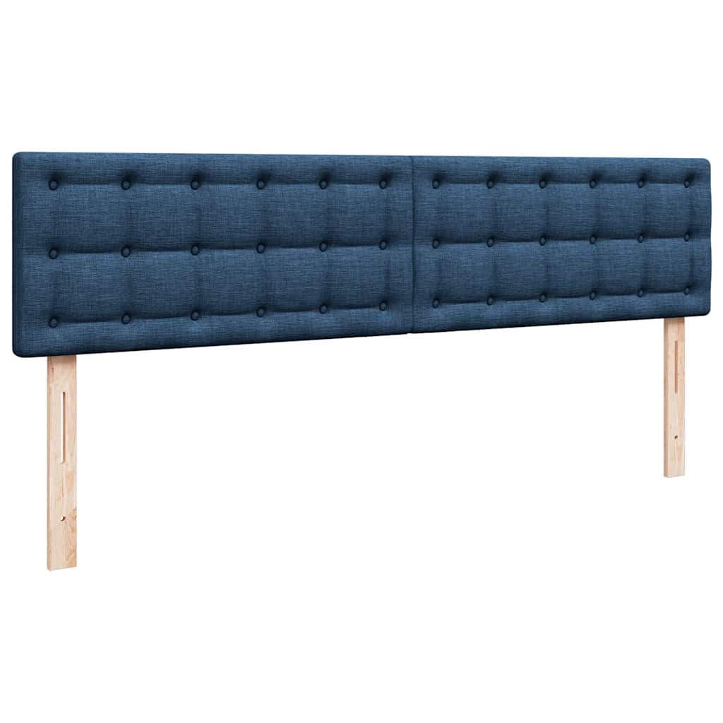 Bed poef met matras en LED's 180x200 cm stof blauw is nu te koop bij PeponiXL, paradijselijk wonen!