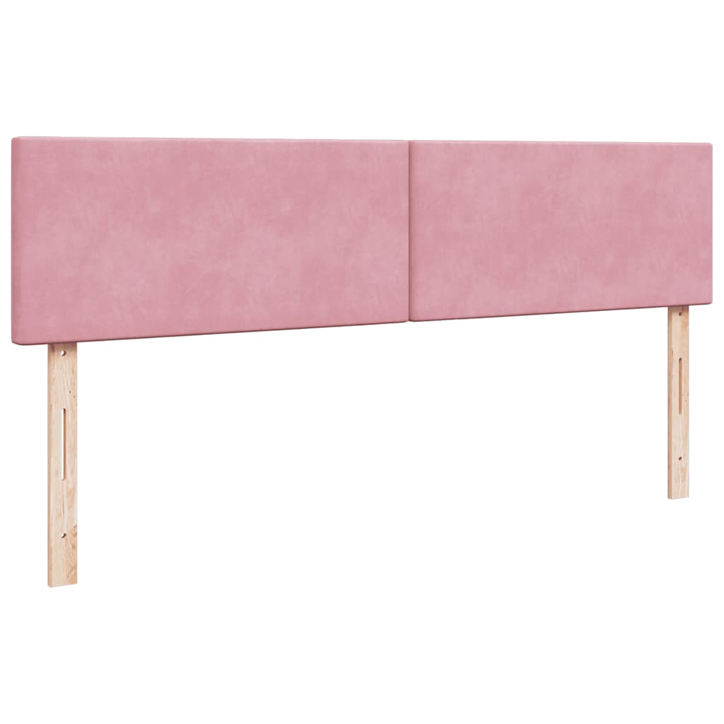 Ottoman bed met matras en LED's 160x200cm fluweel roze is nu te koop bij PeponiXL, paradijselijk wonen!