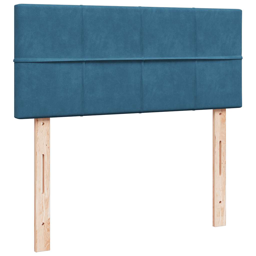 Ottoman bed met matras en LED's 120x200cm fluweel donkerblauw is nu te koop bij PeponiXL, paradijselijk wonen!