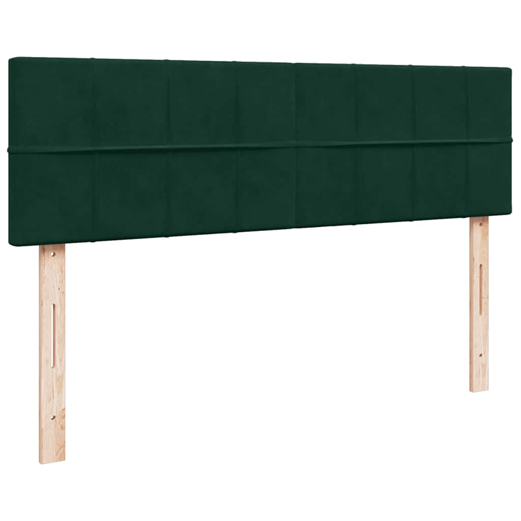 Ottoman bed met matras en LED's 140x190cm fluweel donkergroen is nu te koop bij PeponiXL, paradijselijk wonen!
