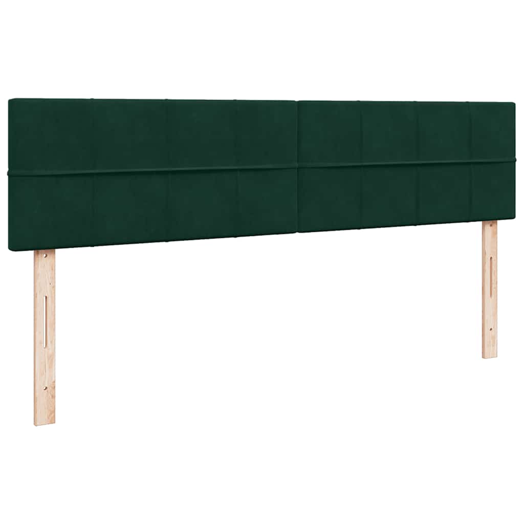 Ottoman bed met matras en LED's 180x200 cm fluweel donkergroen is nu te koop bij PeponiXL, paradijselijk wonen!