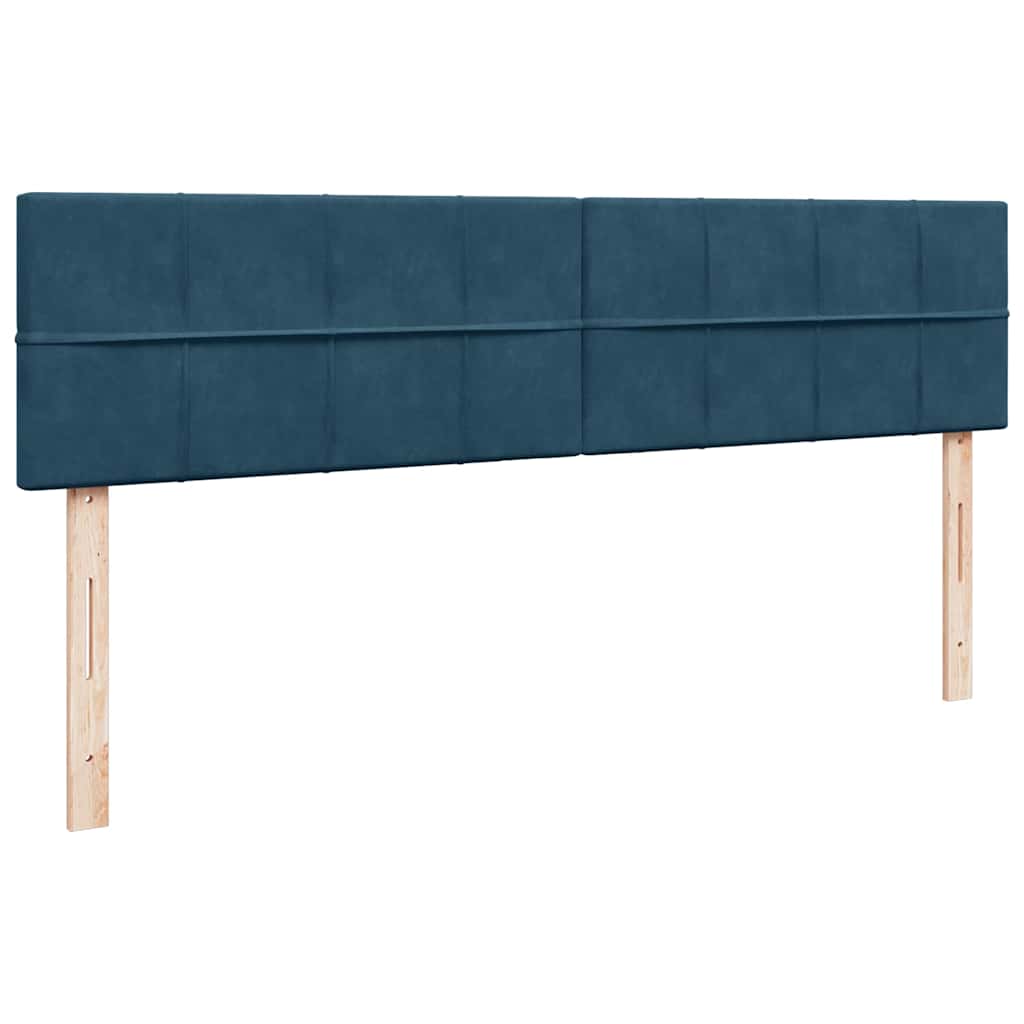 Ottoman bed met matras en LED's 180x200 cm fluweel donkerblauw is nu te koop bij PeponiXL, paradijselijk wonen!