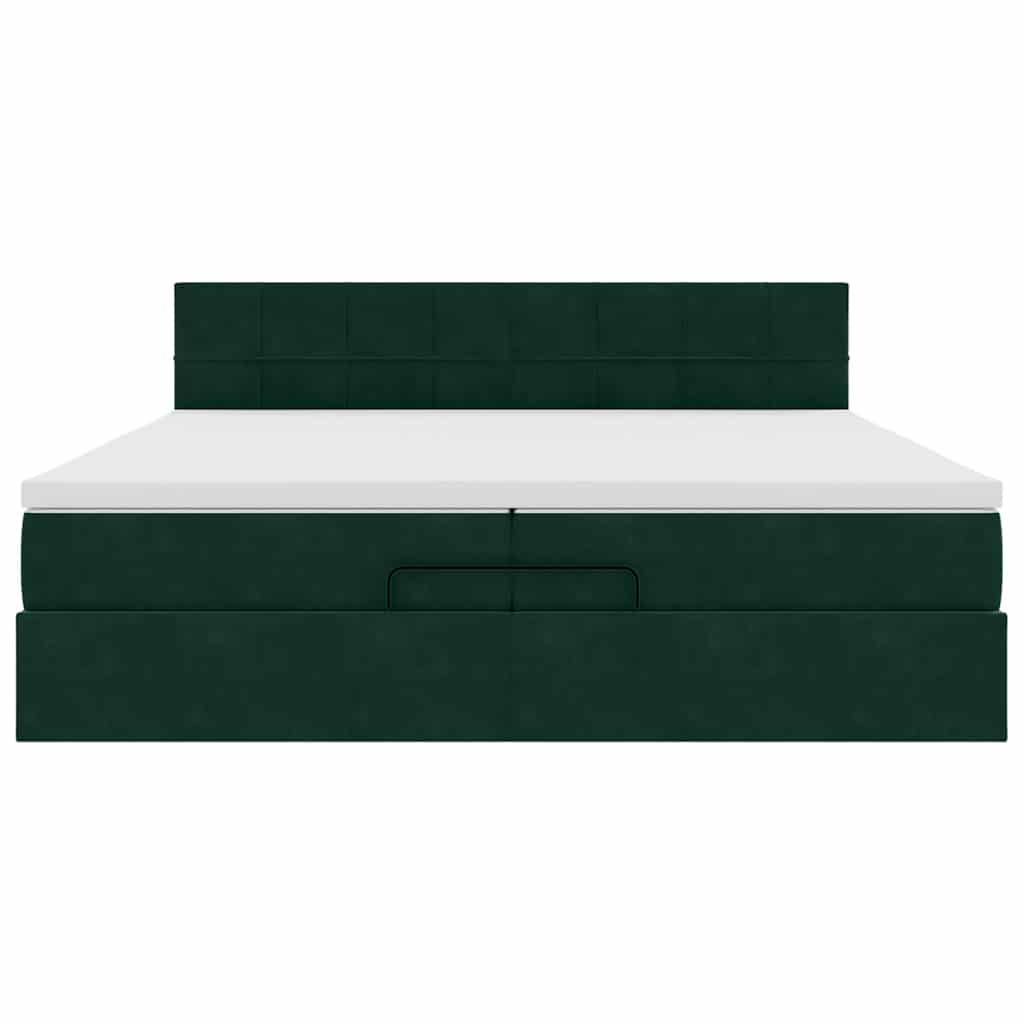 Ottoman bed met matrassen en LED's 200x200cm fluweel is nu te koop bij PeponiXL, paradijselijk wonen!