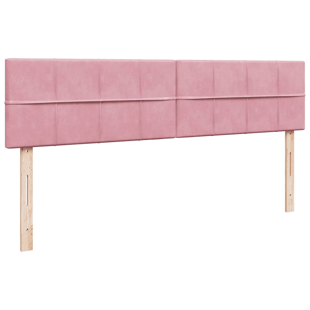 Ottoman bed met matrassen en LED's 200x200cm fluweel roze is nu te koop bij PeponiXL, paradijselijk wonen!