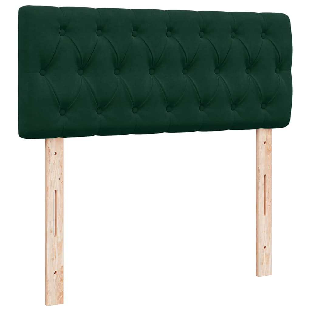 Ottoman bed met matras en LED's 120x200cm fluweel donkergroen