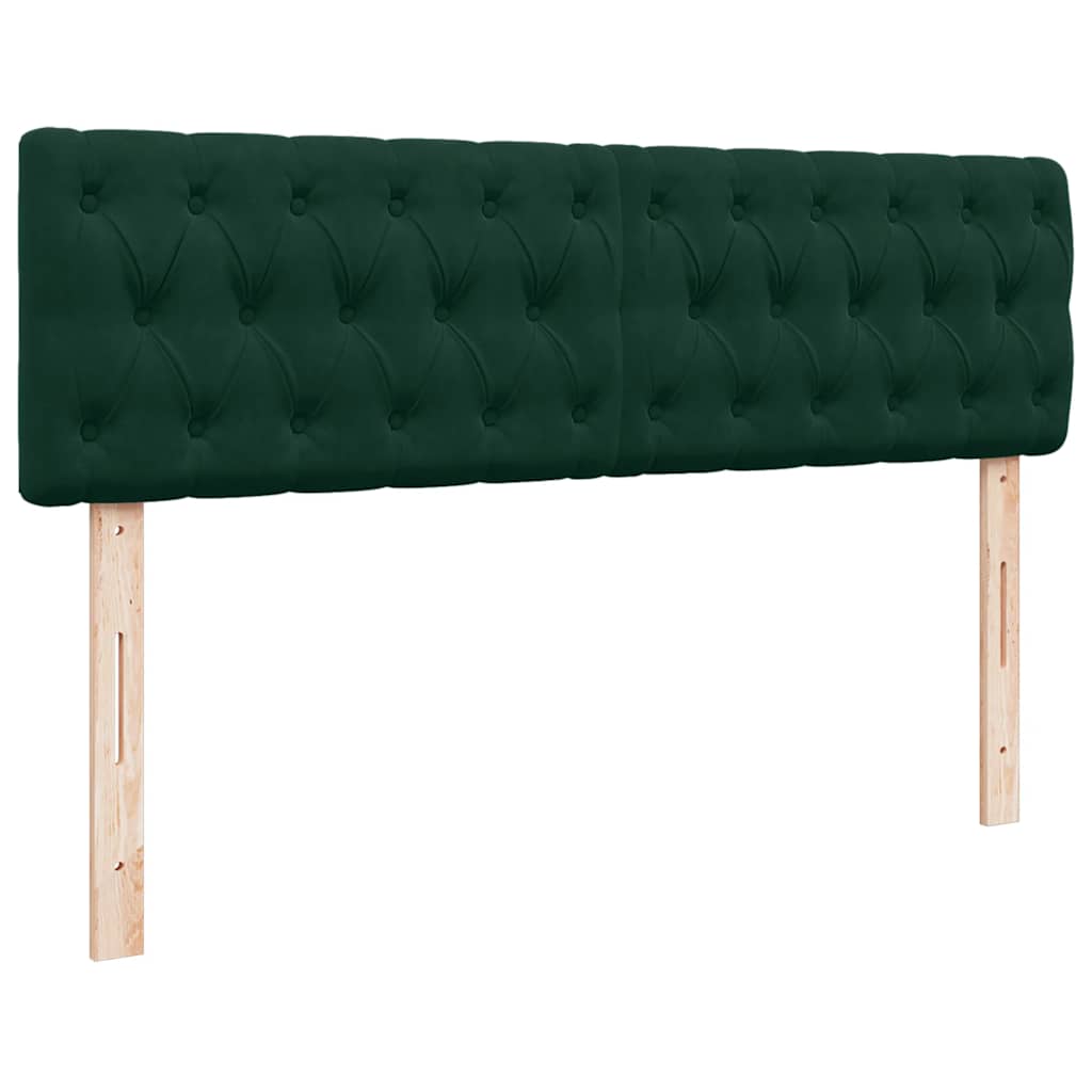 Ottoman bed met matras en LED's 140x190cm fluweel donkergroen is nu te koop bij PeponiXL, paradijselijk wonen!