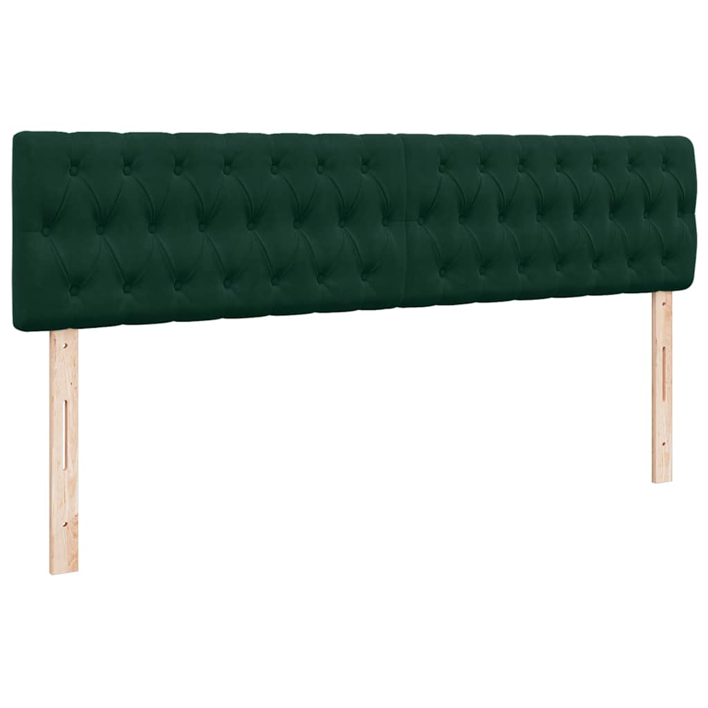 Ottoman bed met matras en LED's 180x200 cm fluweel donkergroen is nu te koop bij PeponiXL, paradijselijk wonen!