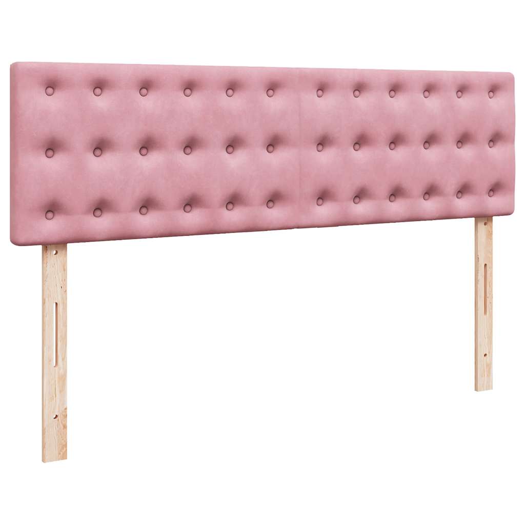 Ottoman bed met matras en LED's 160x200cm fluweel roze is nu te koop bij PeponiXL, paradijselijk wonen!