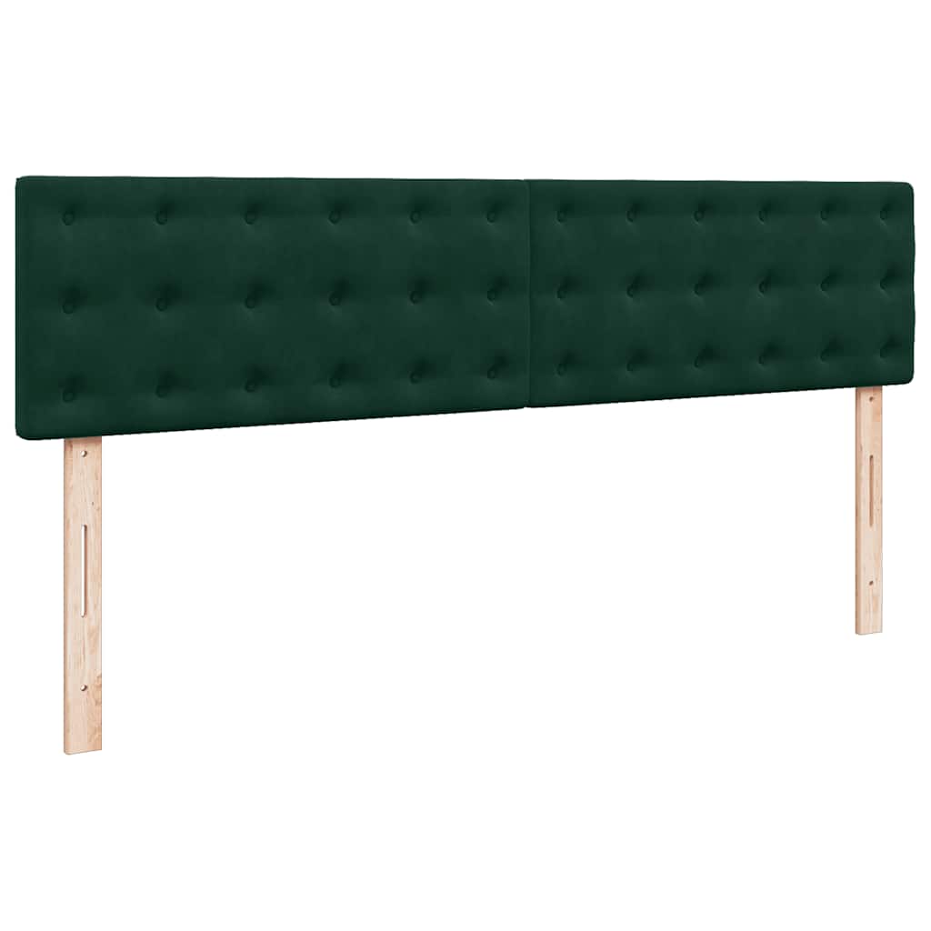Ottoman bed met matras en LED's 180x200 cm fluweel donkergroen is nu te koop bij PeponiXL, paradijselijk wonen!