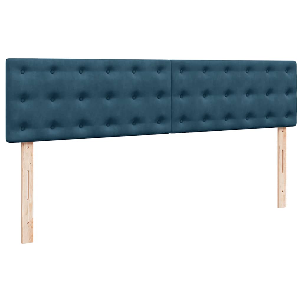 Ottoman bed met matras en LED's 180x200 cm fluweel donkerblauw is nu te koop bij PeponiXL, paradijselijk wonen!