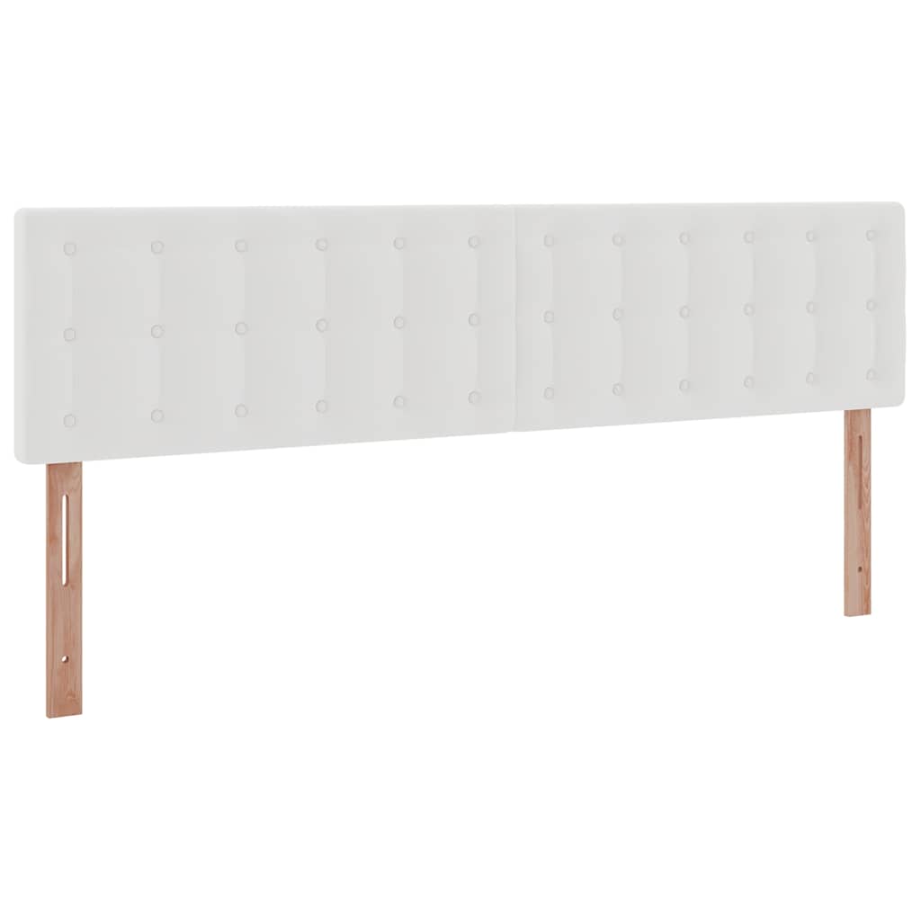 Ottoman bed met matrassen en LED's 180x200cm kunstleer wit is nu te koop bij PeponiXL, paradijselijk wonen!