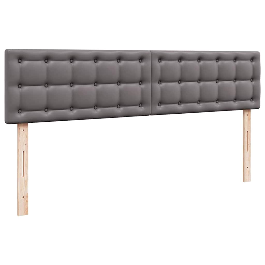 Bed poef met matrassen en LED's 180x200cm kunstleer grijs is nu te koop bij PeponiXL, paradijselijk wonen!