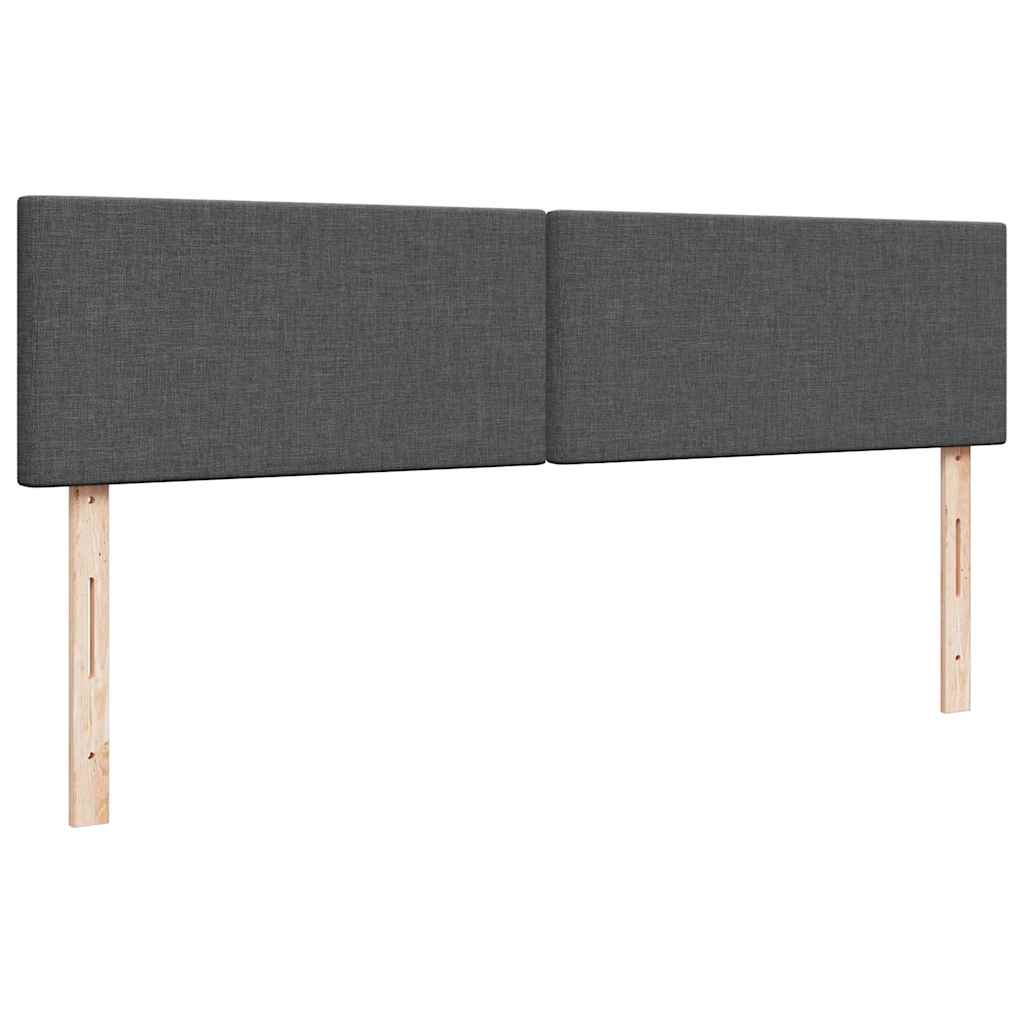 Ottoman bed met matrassen en LED's 180x200cm stof donkergrijs is nu te koop bij PeponiXL, paradijselijk wonen!