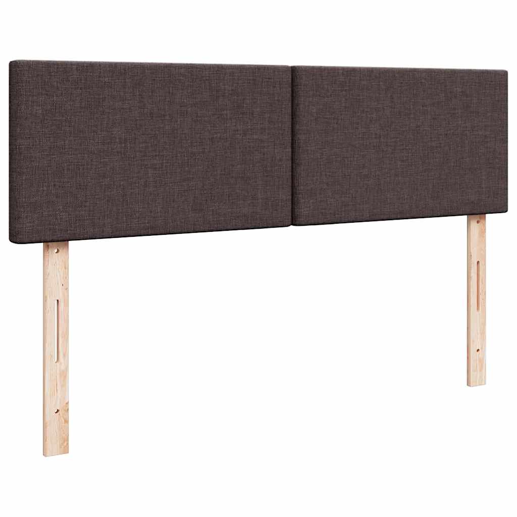 Ottoman bed met matrassen en LED's 180x200cm stof donkerbruin is nu te koop bij PeponiXL, paradijselijk wonen!