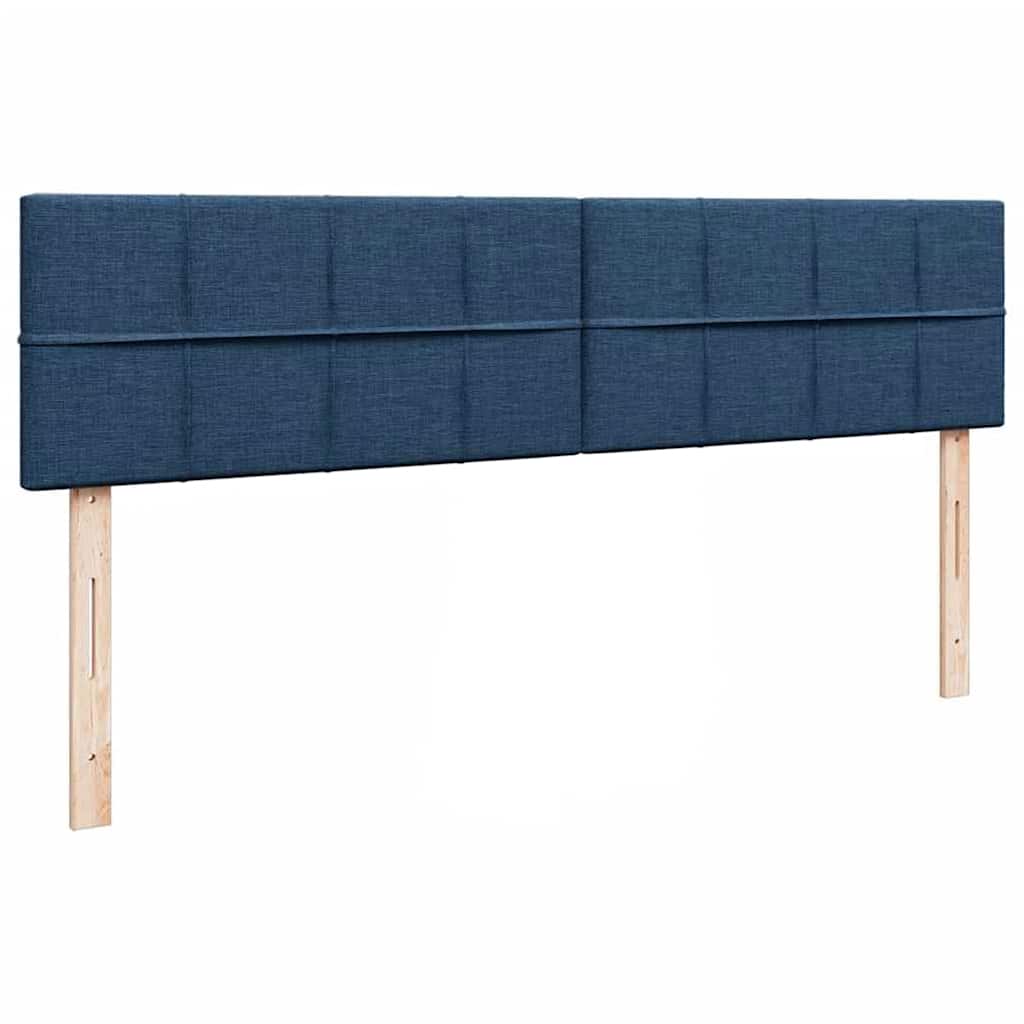 Ottoman bed met matrassen en LED's 180x200cm stof blauw is nu te koop bij PeponiXL, paradijselijk wonen!