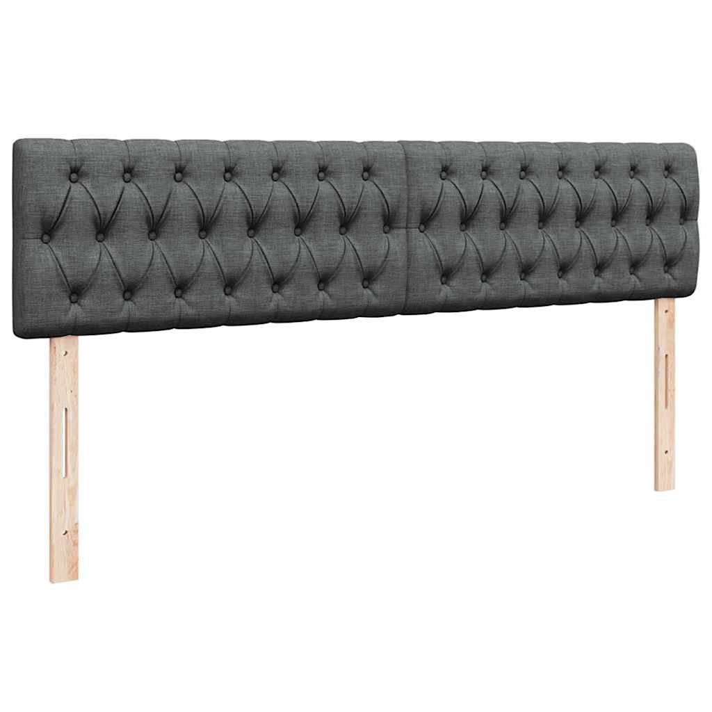 Ottoman bed met matrassen en LED's 180x200cm stof donkergrijs is nu te koop bij PeponiXL, paradijselijk wonen!