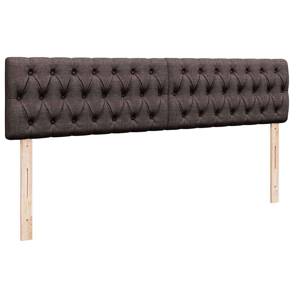 Ottoman bed met matrassen en LED's 180x200cm stof donkerbruin is nu te koop bij PeponiXL, paradijselijk wonen!