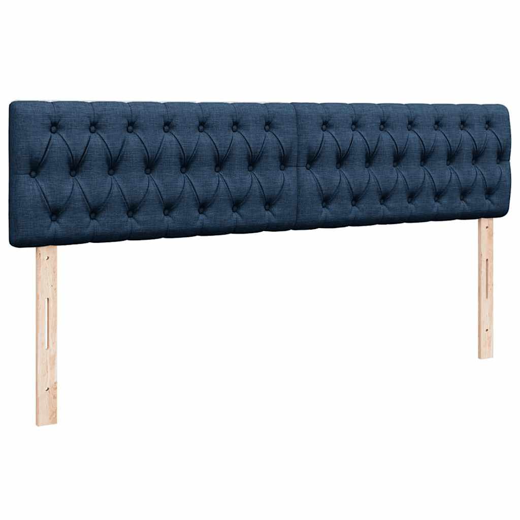 Ottoman bed met matrassen en LED's 180x200cm stof blauw is nu te koop bij PeponiXL, paradijselijk wonen!