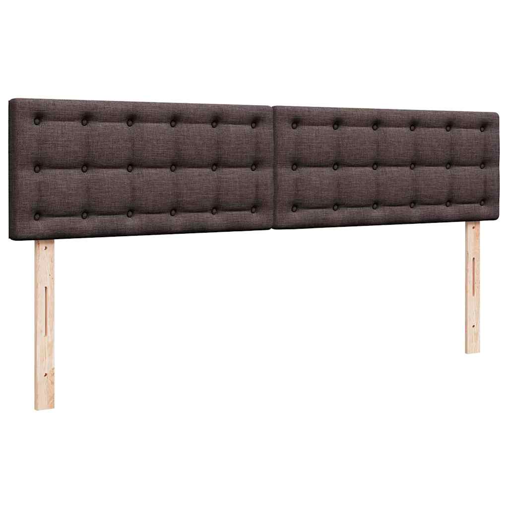 Ottoman bed met matrassen en LED's 180x200cm stof donkerbruin is nu te koop bij PeponiXL, paradijselijk wonen!