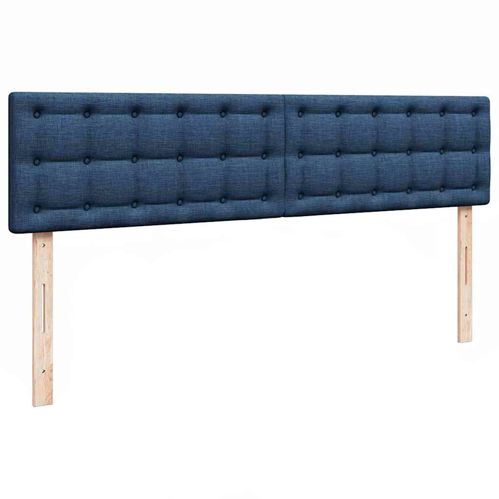 Ottoman bed met matrassen en LED's 180x200cm stof blauw is nu te koop bij PeponiXL, paradijselijk wonen!