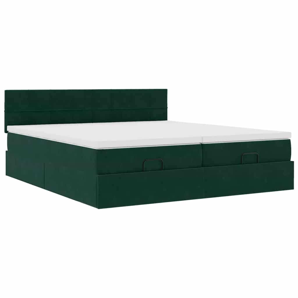 Ottoman bed met matrassen en LED's 180x200cm fluweel is nu te koop bij PeponiXL, paradijselijk wonen!