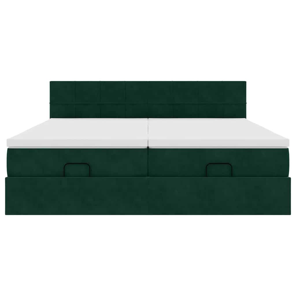 Ottoman bed met matrassen en LED's 180x200cm fluweel is nu te koop bij PeponiXL, paradijselijk wonen!