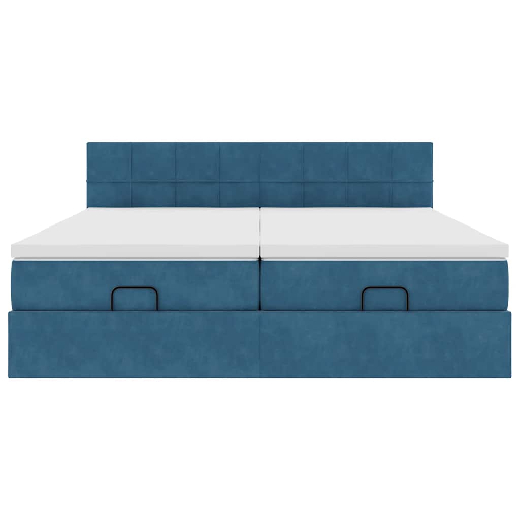 Ottoman bed met matrassen en LED's 180x200cm fluweel is nu te koop bij PeponiXL, paradijselijk wonen!