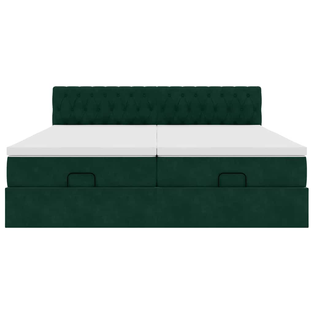 Ottoman bed met matrassen en LED's 200x200cm fluweel is nu te koop bij PeponiXL, paradijselijk wonen!