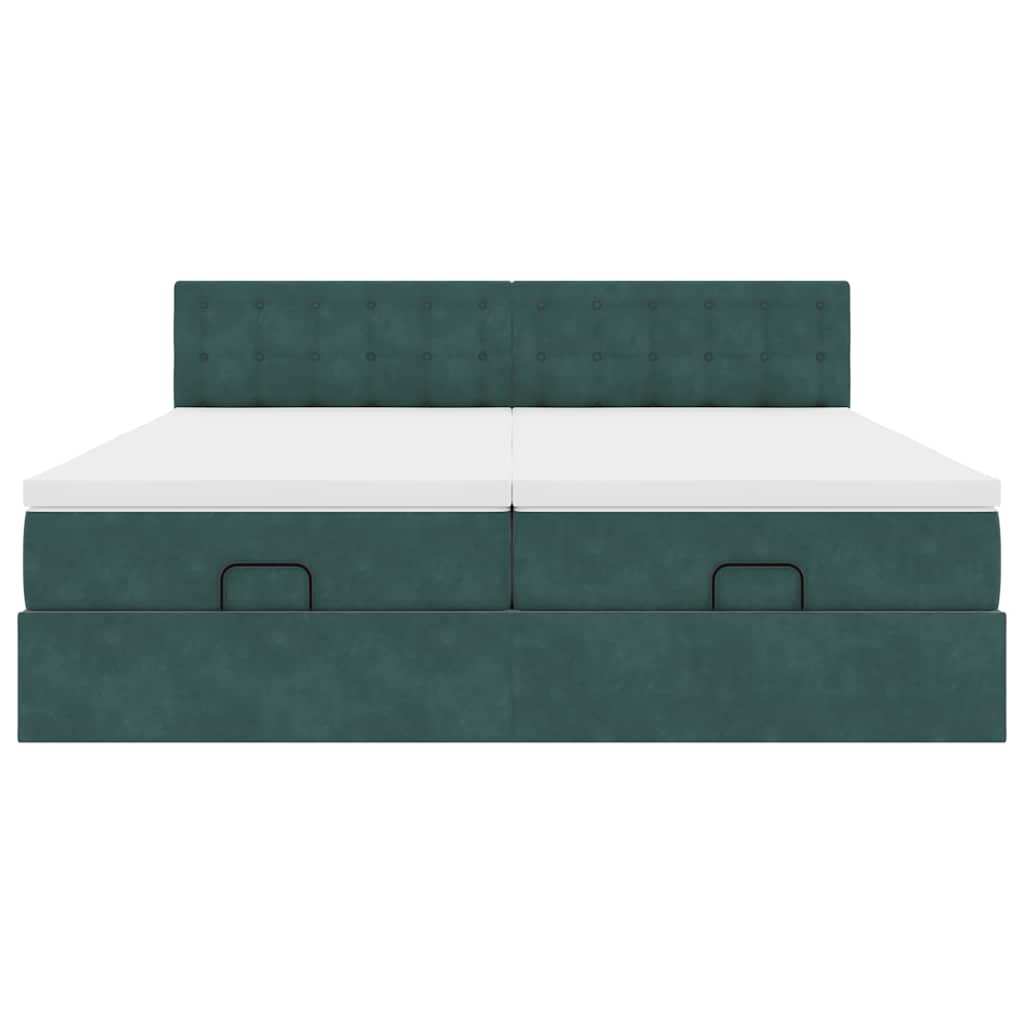 Ottoman bed met matrassen en LED's 180x200cm fluweel is nu te koop bij PeponiXL, paradijselijk wonen!
