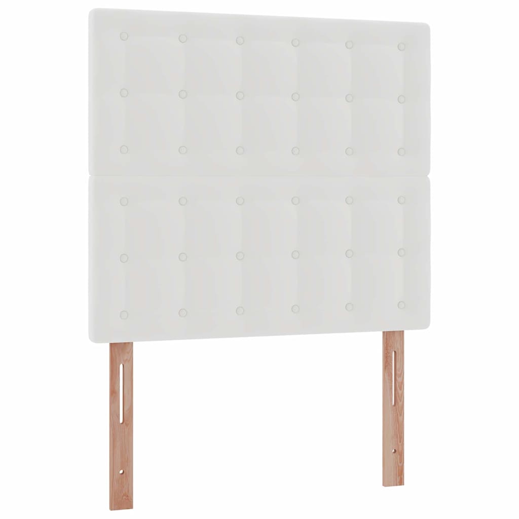 Ottomaanse bed met matras 100x200cm kunstleer wit is nu te koop bij PeponiXL, paradijselijk wonen!