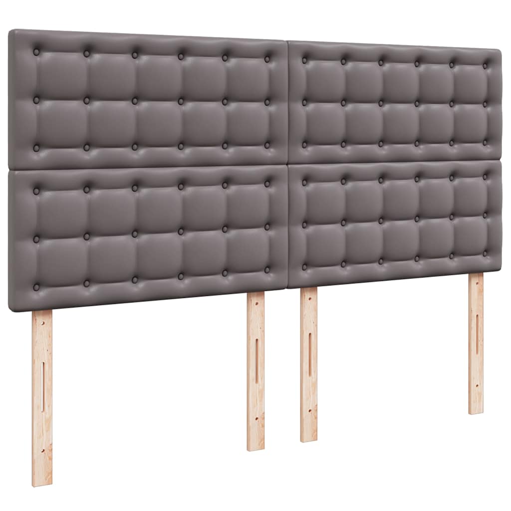 Ottoman bed met matras 160x200cm kunstleer grijs