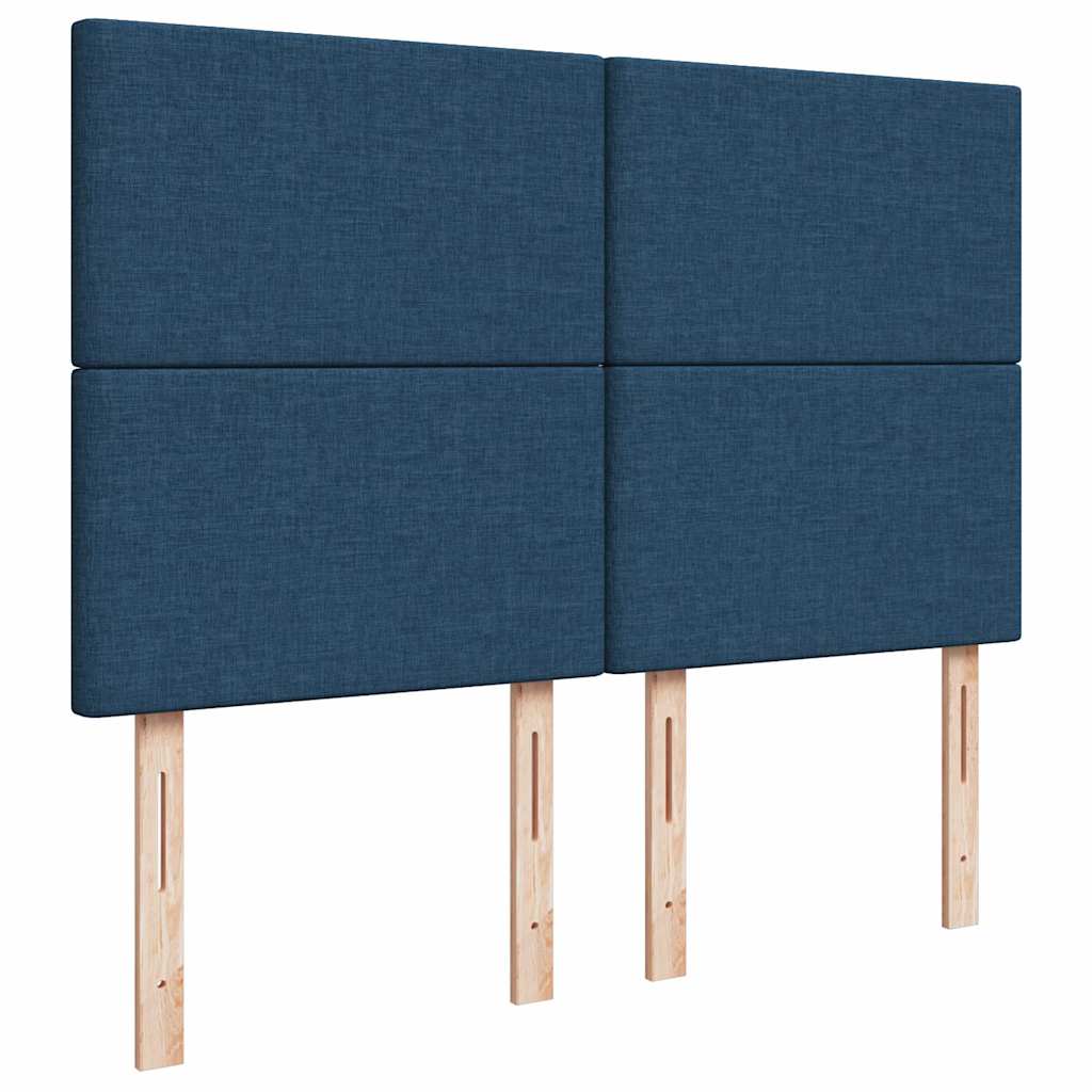 Ottoman bed met matras 140x200cm stof blauw is nu te koop bij PeponiXL, paradijselijk wonen!