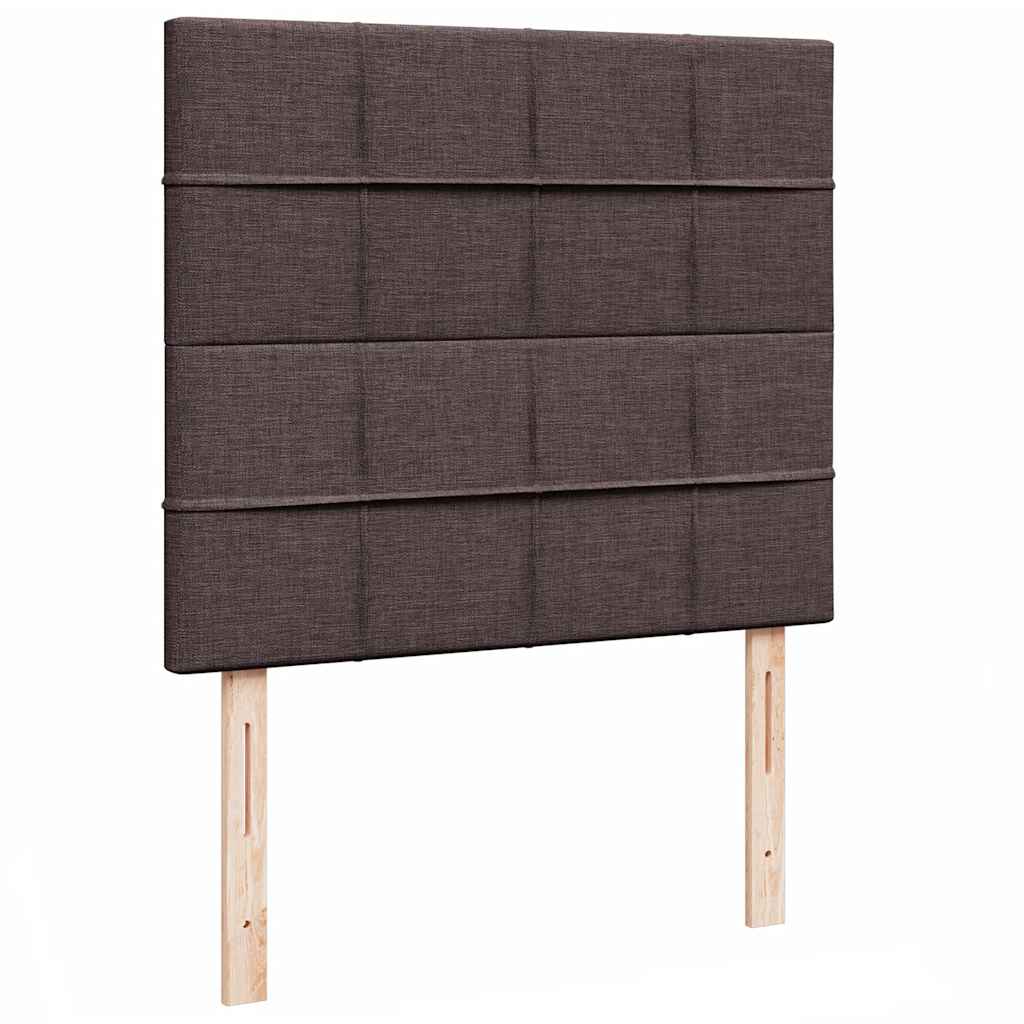 Ottoman bed met matras 120x190 cm stof donkerbruin is nu te koop bij PeponiXL, paradijselijk wonen!