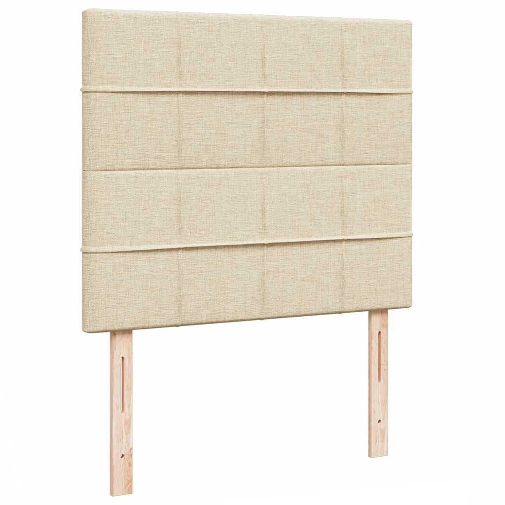 Ottoman bed met matras 120x190cm stof crèmekleurig is nu te koop bij PeponiXL, paradijselijk wonen!