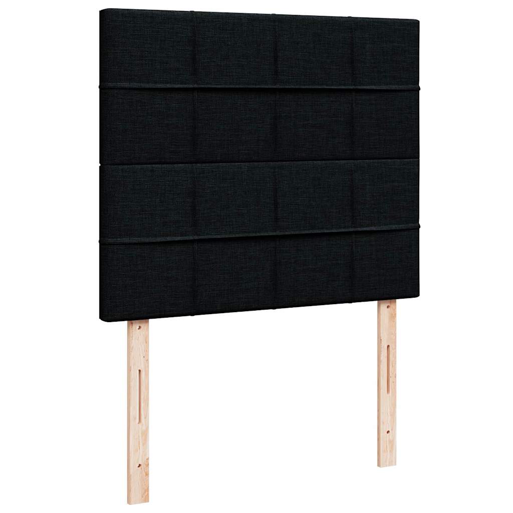 Ottoman bed met matras 120x200cm stof zwart is nu te koop bij PeponiXL, paradijselijk wonen!