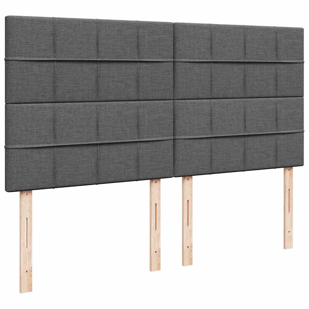 Ottoman bed met matrassen 200x200cm stof donkergrijs is nu te koop bij PeponiXL, paradijselijk wonen!