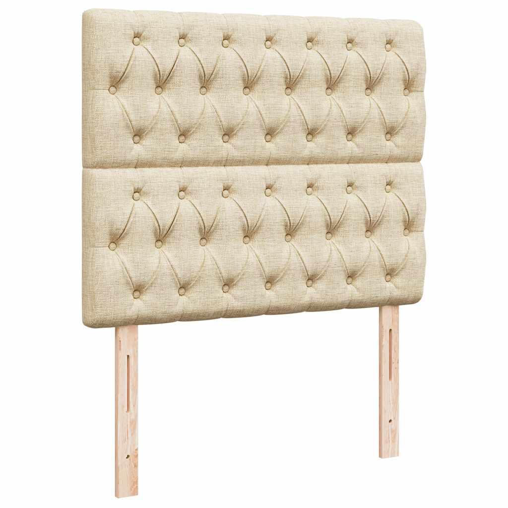 Ottoman bed met matras 120x190cm stof crèmekleurig is nu te koop bij PeponiXL, paradijselijk wonen!