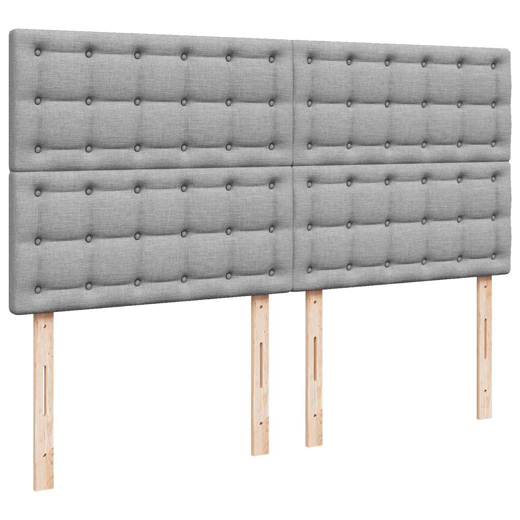 Ottoman bed met matras 180x200cm stof lichtgrijs is nu te koop bij PeponiXL, paradijselijk wonen!