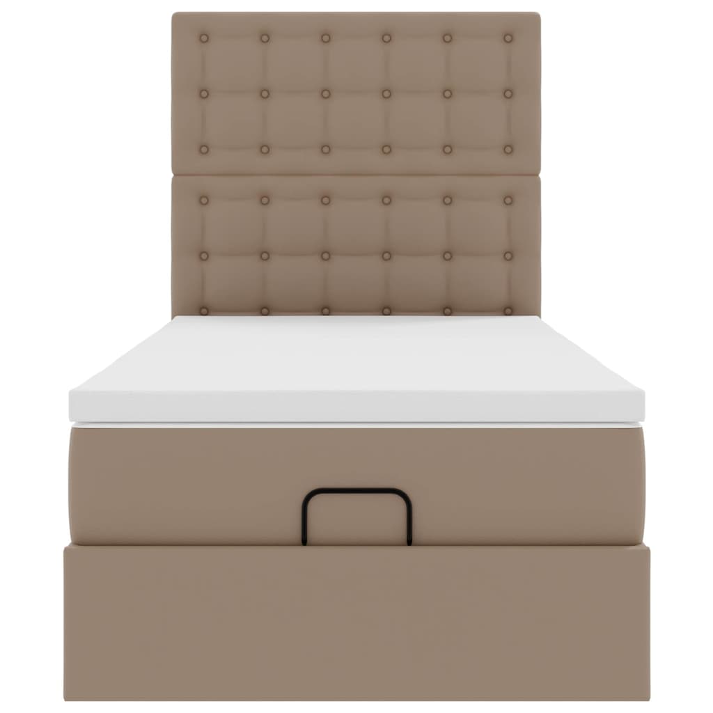 Ottoman bed met matras en LED's 90x200cm kunstleer