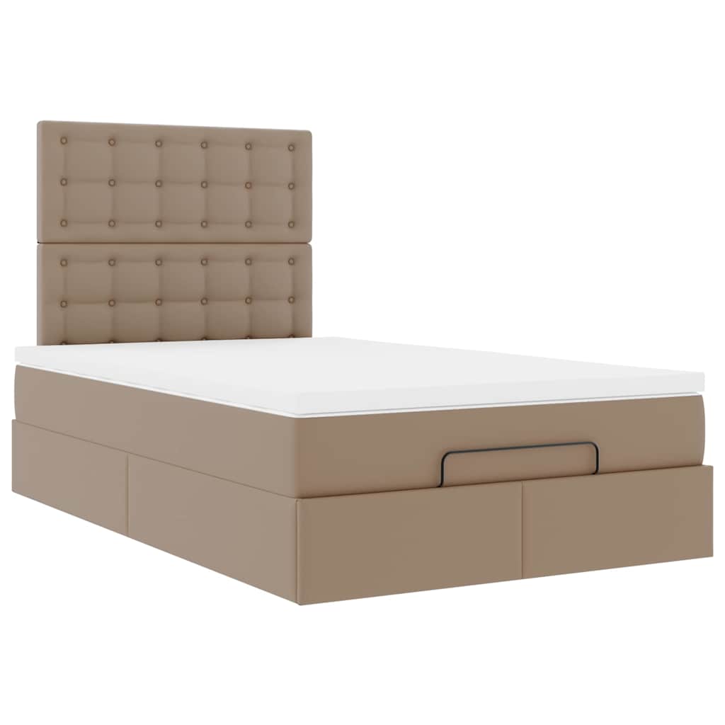 Ottoman bed met matras en LED's 120x190 cm kunstleer is nu te koop bij PeponiXL, paradijselijk wonen!