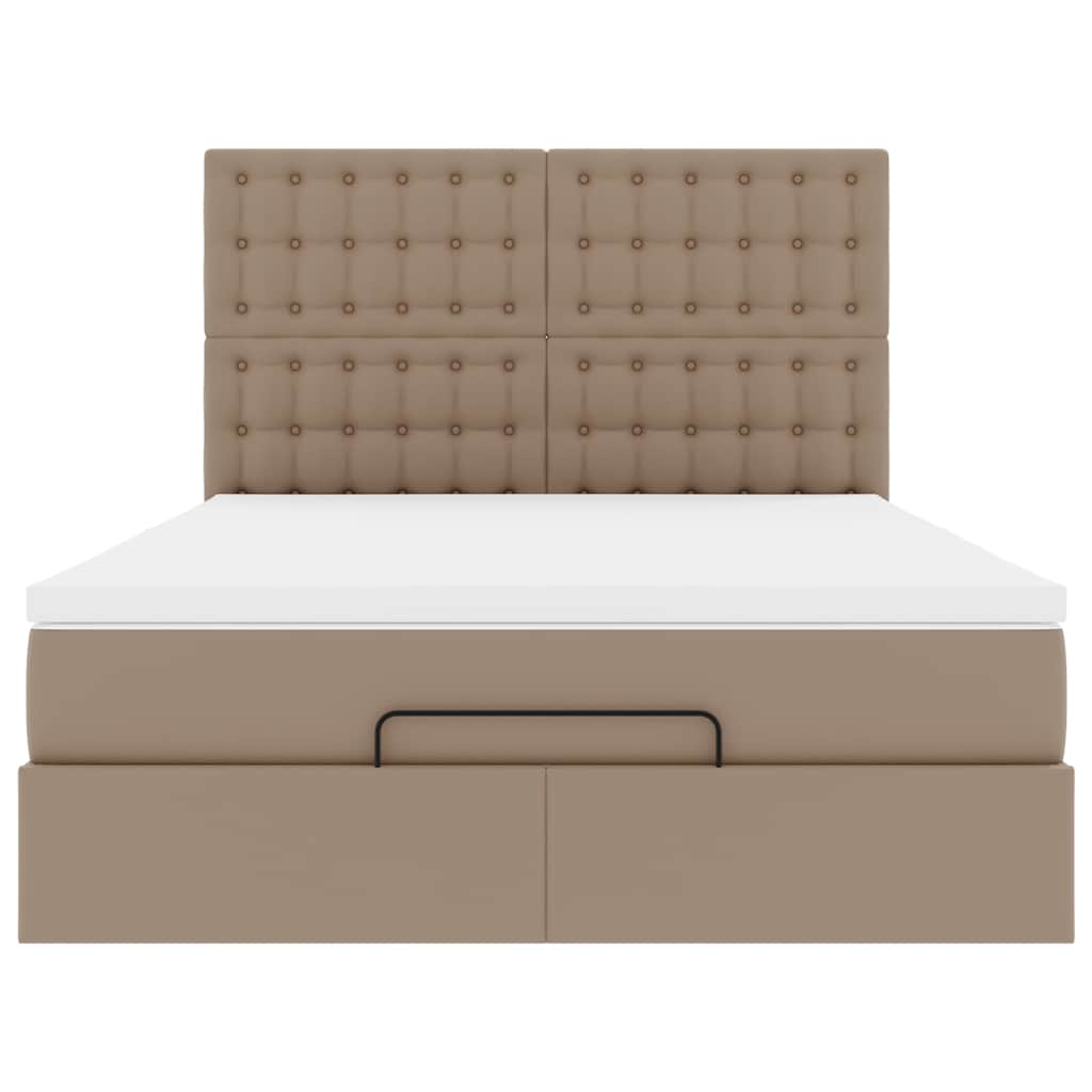 Ottoman bed met matras en LED's 140x190cm kunstleer