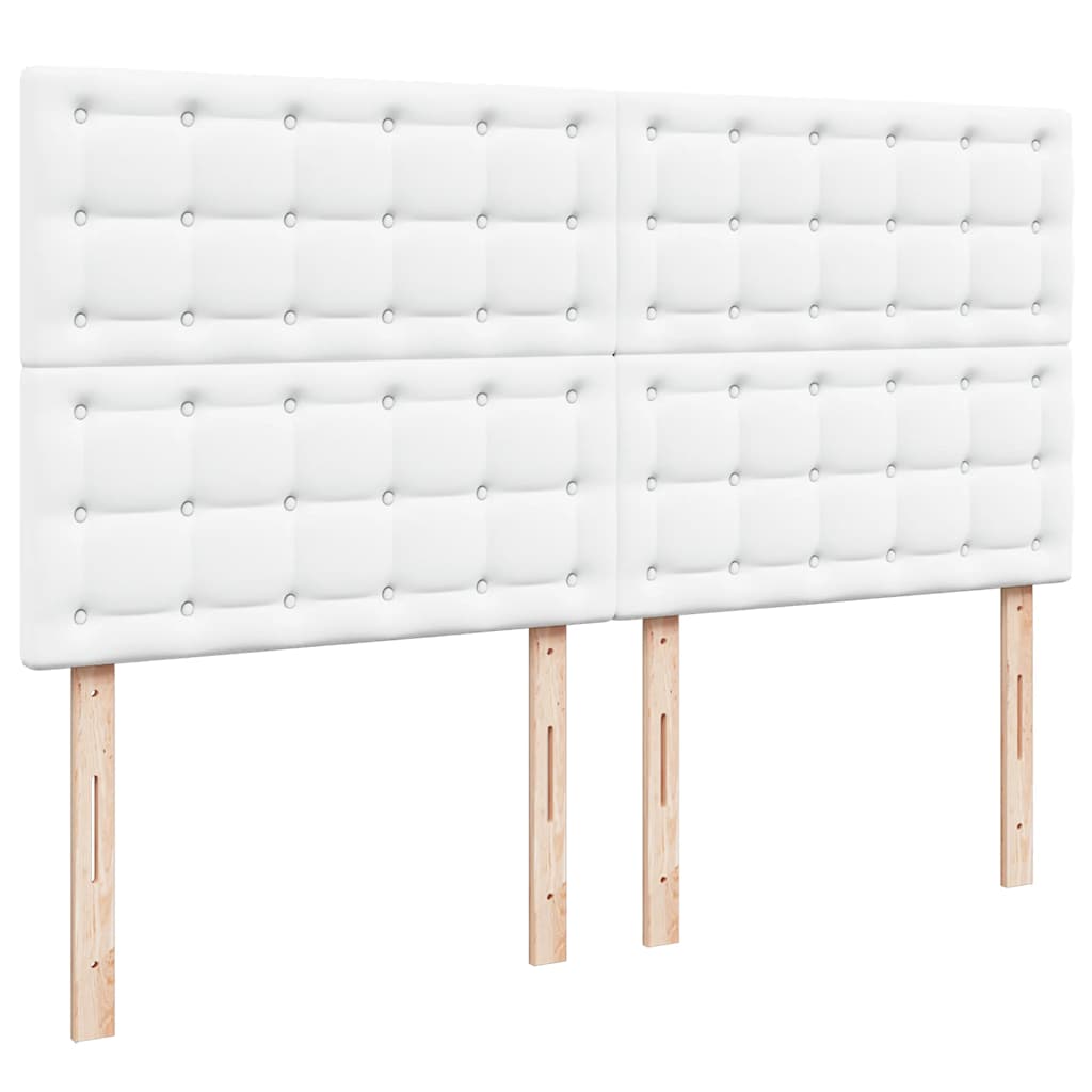 Ottoman bed met matras en LED's 180x200cm kunstleer wit is nu te koop bij PeponiXL, paradijselijk wonen!