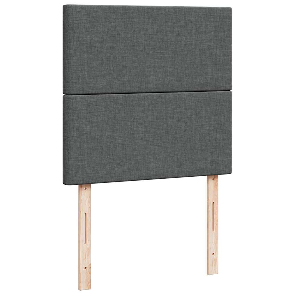 Bed poef met matras en LED's stof 80x200 cm donkergrijs is nu te koop bij PeponiXL, paradijselijk wonen!