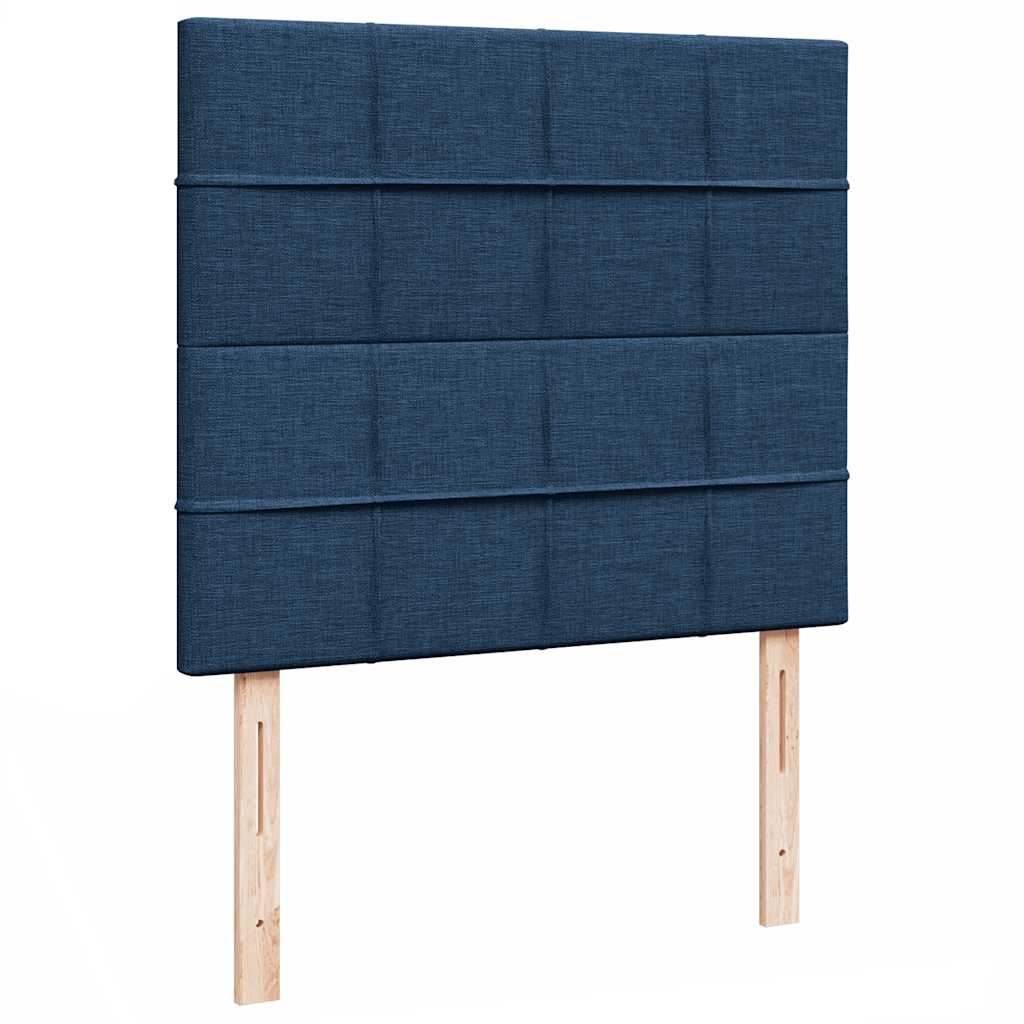 Ottoman bed met matras en LED's 120x190 cm stof blauw is nu te koop bij PeponiXL, paradijselijk wonen!