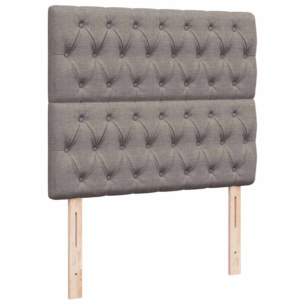 Ottoman bed met matras en LED's 120x200cm stof taupe is nu te koop bij PeponiXL, paradijselijk wonen!